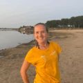 Johanna Kaucher am Strand